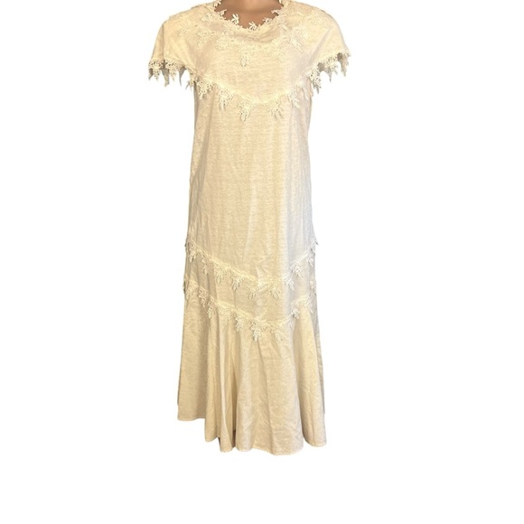 Cachet by Bari Protas Vintage Cream Lace Maxi Dress - Picture 3 of 12